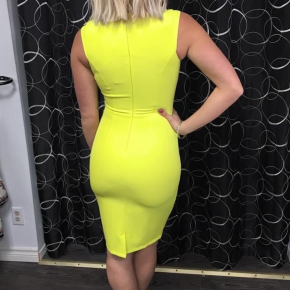 Lipsy London Yellow Dress - Picture 2 of 2